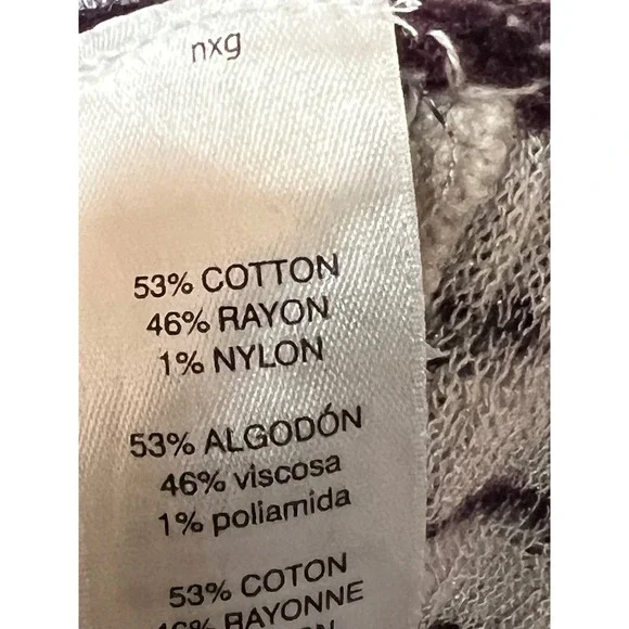 Chicos Paisley Open Front Cardigan Sweater Purple Women Size 2 - Picture 5 of 9